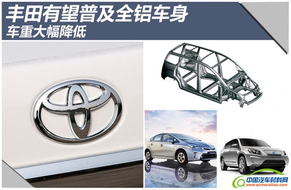 丰田有望普及全铝车身 车重大幅降低