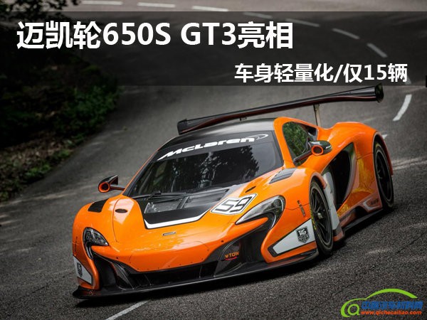 迈凯轮650S GT3亮相 车身轻量化/仅15辆