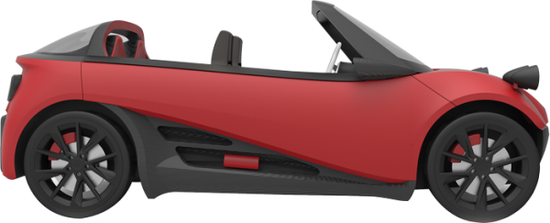 美国洛克3D打印汽车 车身80%由塑料构成