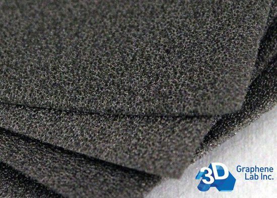 Graphene 3D Lab制石墨烯柔性泡沫材料