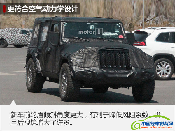 Jeep2017款牧马人即将上市 采用铝制材料 重量轻