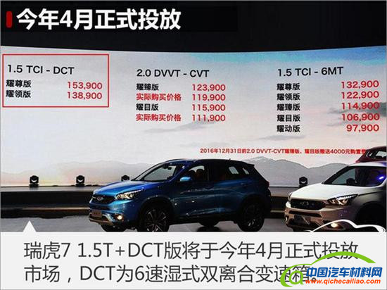 ，DCT变速箱,奇瑞新车，奇瑞变速箱