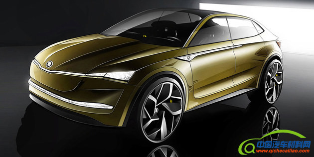 上海车展亮相 斯柯达Vision E内饰草图