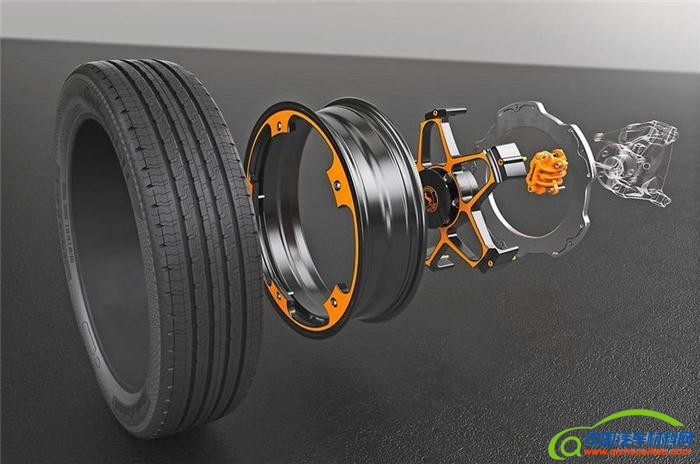 轻量化，电动汽车，黑科技，前瞻技术，大陆电动车概念车轮,大陆电动车概念制动器,大陆新概念车轮