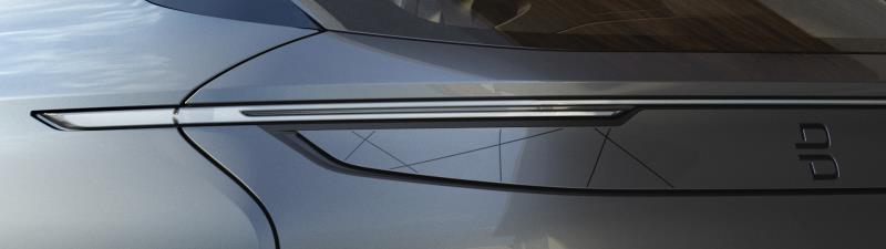 拜腾概念车后尾灯设计