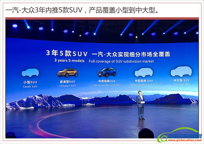 一汽-大众T-Roc,一汽-大众探歌，一汽-大众SUV规划