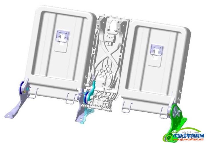 镁合金挤压后排座椅骨架概念方案