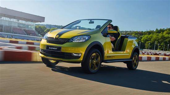 斯柯达Citigo变身电动沙滩车 太阳能电池板