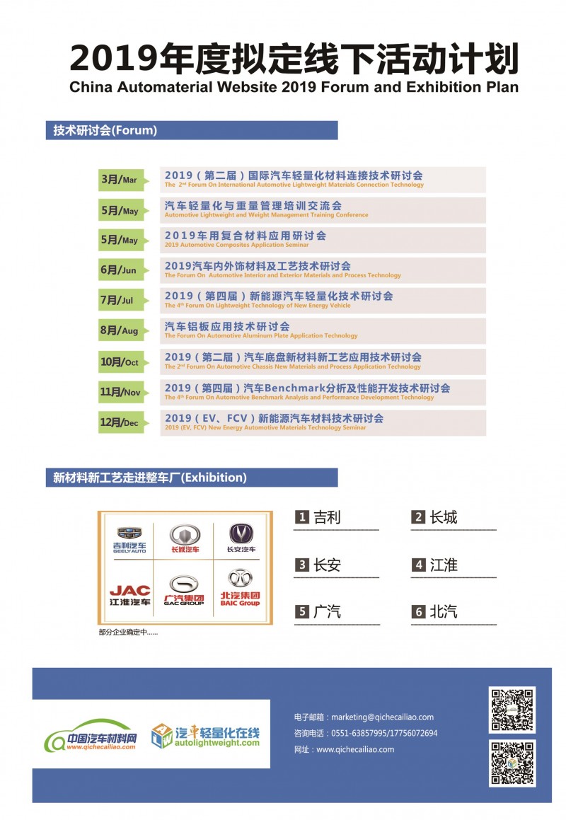 2019年度活动计划 副本