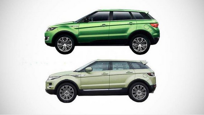 揽胜极光，捷豹路虎起诉江铃抄袭