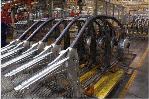 行业资讯 汽车用钢由于热成型件强度硬度大,使用传统的冷冲压模具进行