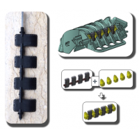 汽车发动机进气口叶片风门叶片专用耐磨尼龙PA66塑料耐高温