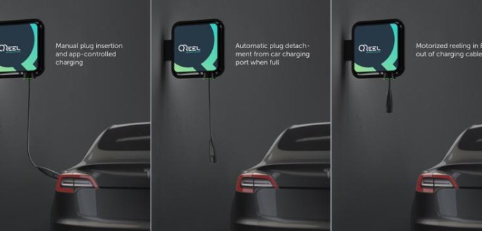 电动汽车，黑科技，前瞻技术，Q-Reel,半自动化充电桩，电动汽车充电