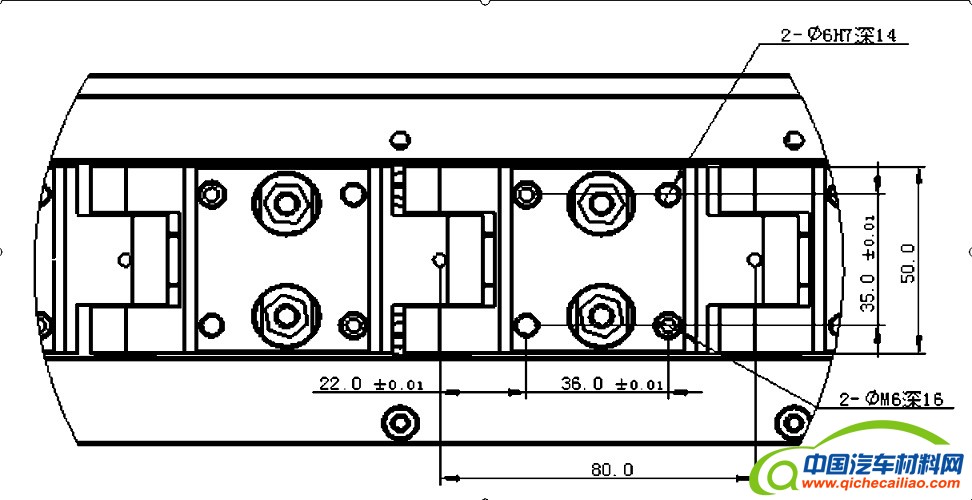 环形导轨输送线尺寸参数1