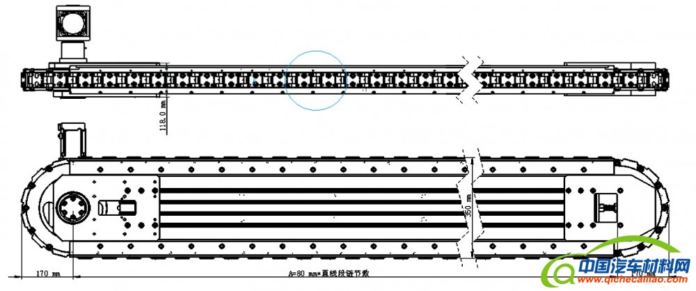 环形导轨输送线尺寸参数