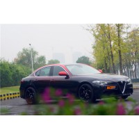 阿尔法罗密欧全车改色黑红渐变TeckWrap汽车改色膜汇格