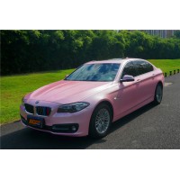 宝马5系全车改色电光樱花粉TeckWrap车身膜汇格车研