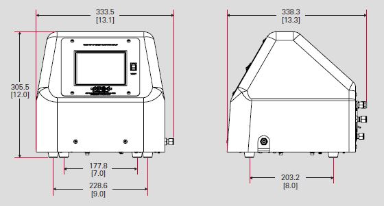 ATC 空气泄漏测试仪 VE2 尺寸