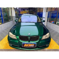 宝马全车改色水晶玛瑙绿TeckWrap车身改色膜长沙汇格车研