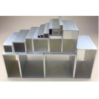 国标6063铝方管  合金铝扁通 铝方通 切割 定制加工