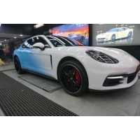 保时捷全车改色蓝白渐变彩绘膜车身膜长沙贴膜汇格车研