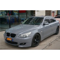 宝马五系全车改色水晶纳多灰长沙汽车改色贴膜汇格车研