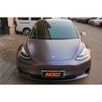 特斯拉全车改色电光深灰TeckWrap车膜长沙贴膜