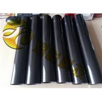 供应加工轻质高强度耐酸碱的3K碳纤维管材斜纹