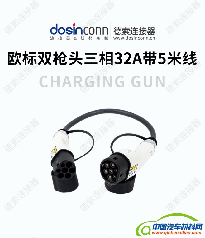 1-11欧标双枪头三相32A带5米线