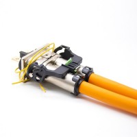 汽车插头插座高压直式金属2芯电流125A直式互锁接25平方线