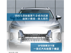 GF成型方案为国内头部新能源车企成功试制前围下横梁一体大铸件